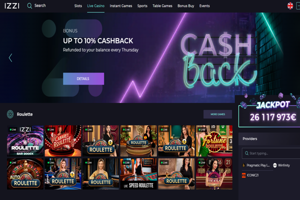 izzi casino bonusi