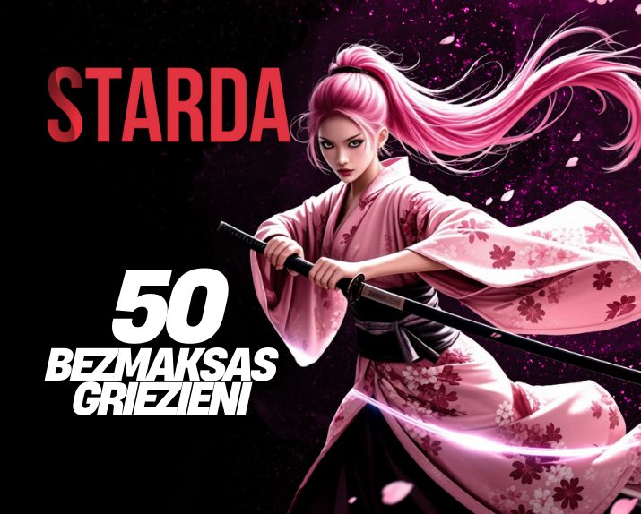 STARDA KAZINO BEZ DEPOZĪTA 50 BEZMAKSAS GRIEZIENI!