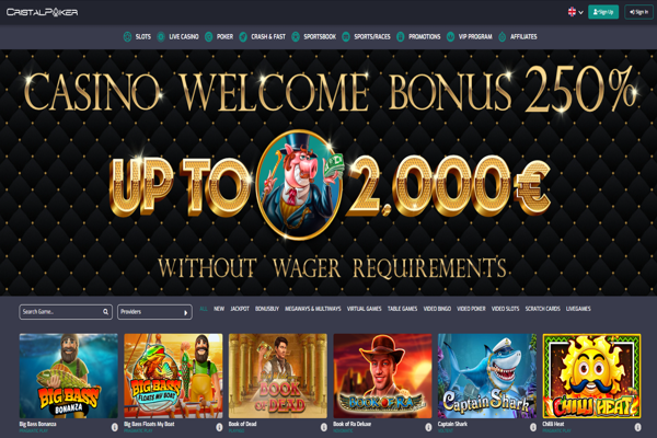 cristalpoker bezmaksas griezieni