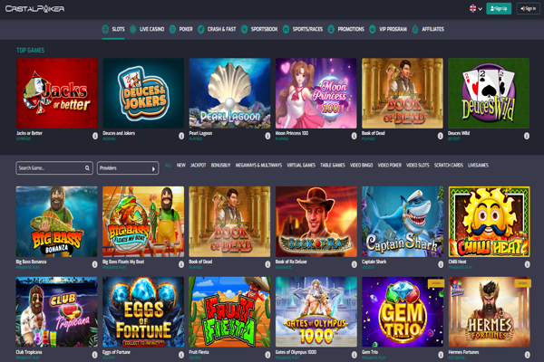 cristalpoker casino free spins