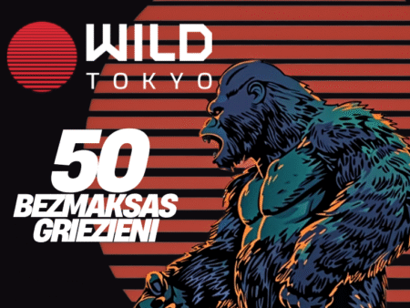 WILD TOKYO KAZINO BEZ DEPOZĪTA 50 BEZMAKSAS GRIEZIENI!